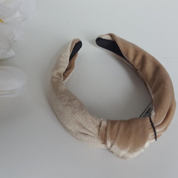 AQUA velvet knot wide headband turban - Picture 9 of 9